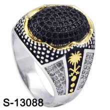 New Model 925 Silver Men Ring with Small CZ (S-13088, S-13097D, S-13028D, S-13078W, S-13084D, S-13080)